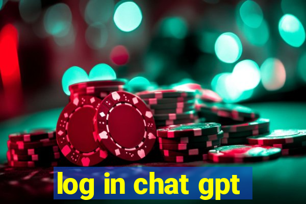 log in chat gpt